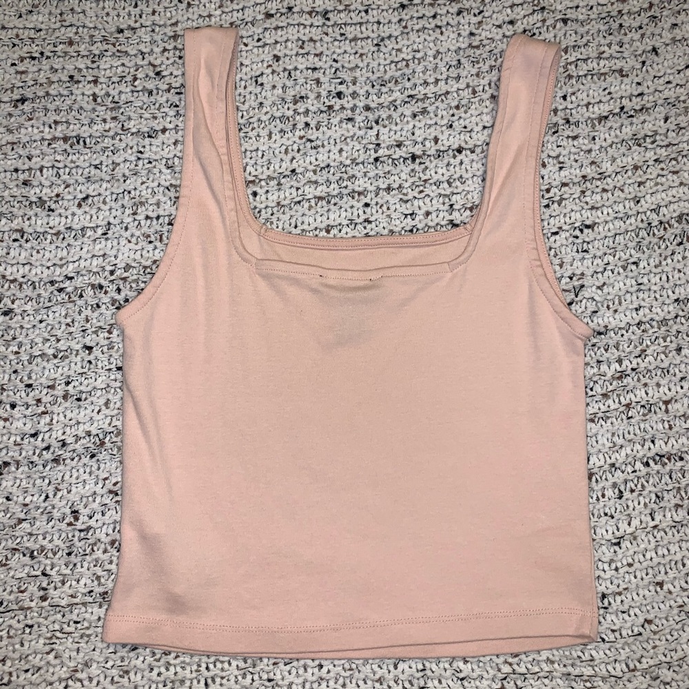 Forever 21 Square-Neck Baby Pink Tank Top - Picture 3 of 3
